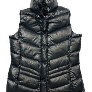 The North Face Shiny Black Puffer Vest